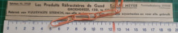 Delcampe - Pub. Reclame - Gent - E. J. De Meyer - Vuurvaste Stenen - Groendreef 120 -  Origineel Knipsel Coupure 1935 - Werbung