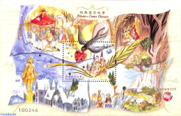 Delcampe - Macao 2018 Classic Fairy Tales S/s, Mint NH, Nature - Birds - Art - Fairytales - Ungebraucht