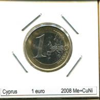 Delcampe - 1 EURO 2008 CHYPRE CYPRUS BIMETALLIC Pièce #AS468 - Chypre