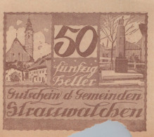 Delcampe - 50 HELLER 1920 Stadt STRASSWALCHEN Salzburg Österreich Notgeld Banknote #PE869 - Emissions Locales