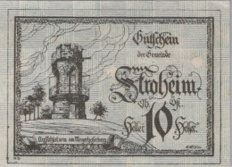 Delcampe - 10 HELLER 1918-1922 Stadt STROHEIM Oberösterreich Österreich Notgeld #PE866 - Emissions Locales