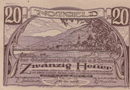 Delcampe - 20 HELLER 1920 Stadt STEIN AN DER DONAU Niedrigeren Österreich Notgeld #PE859 - Emissions Locales