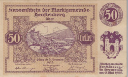 Delcampe - 50 HELLER 1920 Stadt SENFTENBERG Niedrigeren Österreich Notgeld #PE846 - Emissions Locales