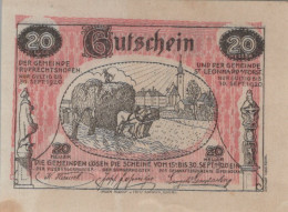 Delcampe - 20 HELLER 1920 SANKT LEONHARD AM FORST AND RUPRECHTSHOFEN Österreich #PE854 - Emissions Locales