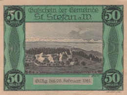 Delcampe - 50 HELLER 1920 Stadt SANKT STEFAN AM WALDE Oberösterreich Österreich #PE860 - Emissions Locales