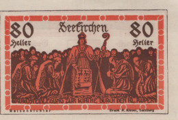 Delcampe - 80 HELLER 1920 Stadt SEEKIRCHEN Salzburg Österreich Notgeld Banknote #PE850 - Emissions Locales