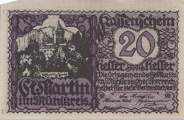 Delcampe - 20 HELLER 1920 Stadt SANKT MARTIN IM MÜHLKREIS Oberösterreich Österreich #PE837 - Emissions Locales