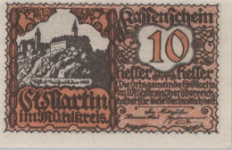 Delcampe - 10 HELLER 1920 Stadt SANKT MARTIN IM MÜHLKREIS Oberösterreich Österreich #PE832 - Emissions Locales