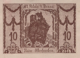 Delcampe - 10 HELLER 1920 Stadt SANKT NIKOLA AN DER DONAU Oberösterreich Österreich #PE825 - Emissions Locales