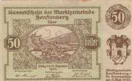 Delcampe - 50 HELLER 1920 Stadt SENFTENBERG Niedrigeren Österreich Notgeld #PE827 - Emissions Locales