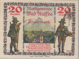 Delcampe - 20 HELLER 1920 Stadt BAD AUSSEE Styria Österreich Notgeld Banknote #PE793 - Emissions Locales