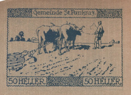 Delcampe - 50 HELLER 1920 Stadt SANKT PANKRAZ Oberösterreich Österreich Notgeld #PE771 - Emissions Locales