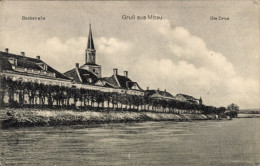 Delcampe - CPA Jelgava Mitau Lettland, Bachstraße, Die Drixe - Lettland