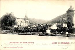 Delcampe - CPA Oberwesel Am Rhein, Liebfrauenkirche Und Ruine Schönburg - Sonstige & Ohne Zuordnung