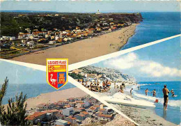 Delcampe - Carte Postale - 11 - Leucate - Leucate Plage - Multivues - Scènes De Plage - Blasons - Etat Léger Pli Visible - CPM - Vo - Leucate