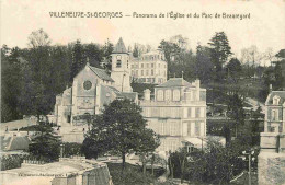 Delcampe - Carte Postale Ancienne - 94 - Villeneuve Saint Georges - Panorama De L'Eglise Et Du Parc De Beauregard - CPA - Oblitérat - Villeneuve Saint Georges