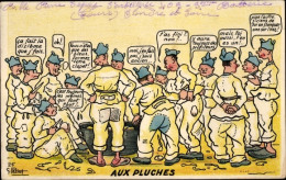 Delcampe - Artiste CPA Aux Pluches, Französische Soldaten - Sonstige & Ohne Zuordnung