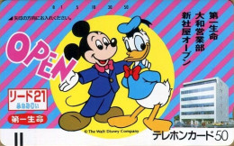 Delcampe - 1 Japan Phonecard Disney. 1 Télécarte Du Japon Disney.   "Mickey & Donald".   (NEUVE - UNUSED). - Disney