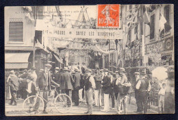 Delcampe - 69 TARARE - Fêtes Des Mousselines 1911 - Les Décorations, Rue De La Gare - Tarare