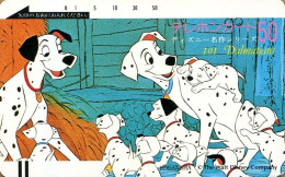 Delcampe - 1 Japan Phonecard Disney. 1 Télécarte Du Japon Disney.   "101 Dalmatiens".   (NEUVE - UNUSED). - Disney