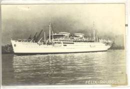 Delcampe - Bateau "Félix Roussel"   (129722) - Cargos