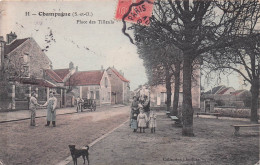 Delcampe - VAL D'OISE CHAMPAGNE  SUR OISE  Place Des Tilleuls - Champagne Sur Oise