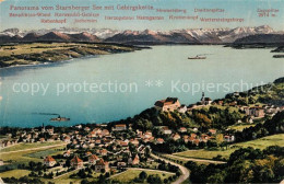 Delcampe - Starnbergersee Mit Gebirgskette Aus Der Vogelperspektive - Starnberg