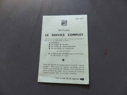 Delcampe - I-8555 , Document, Dépliant, SNCF , Utilisez Le Service Complet , Liste D'Agences, Juin 1959 - Transports