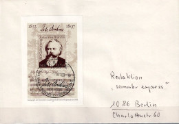 Delcampe - DDR GDR RDA - 150. Geb. Brahms (MiNr: Bl. 89) 1983 - FDC Gelaufen - 1981-1990