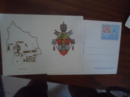 Delcampe - VATICAN  MAXIMUM CARDS  1979 MAP AND ARMS - Maximumkarten (MC)