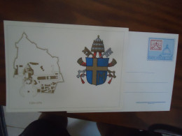 Delcampe - VATICAN  MAXIMUM CARDS  1979 MAP AND ARMS - Maximumkarten (MC)