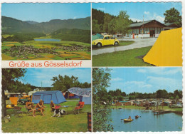 Delcampe - Grüße Aus Gösselsdorf: VW 1200 KÄFER/COX - Campingplatz, Gösselsdorfer See - Kärnten - (Austria) - PKW