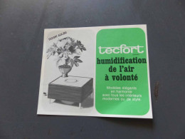 Delcampe - I-8558 , Publicité,  TECFORT, Humidification De L'Air à Volonté, Tecfort Acajou, - Werbung