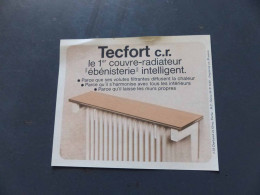 Delcampe - I-8560 , Publicité,  TECFORT, Couvre Radiateur , Ebénisterie - Werbung