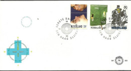 Delcampe - Netherlands 1993 Mi 1465-1467 FDC (FDC ZE3 NTH1465-1467b) - Caballos