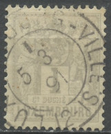 Delcampe - Luxembourg 1882-91 Y&T N°47 - Michel N°45D (o) - 1c Chiffre - K12,5 - 1882 Allégorie