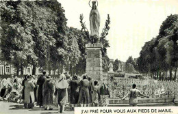 Delcampe - Carte Postale -65 - Lourdes - La Vierge Couronnée - Animée - Carte Dentelée - CPSM Format CPA - Voir Scans Recto-Verso - - Lourdes