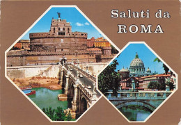 Delcampe - ITALIE ROME CHATEAU SAINT ANGE ET BASILIQUE SAINT PIERRE - Sonstige & Ohne Zuordnung