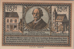 Delcampe - 75 PFENNIG 1921 Stadt KREUZBURG Oberen Silesia DEUTSCHLAND Notgeld #PF856 - Emissions Locales