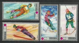 Delcampe - Poland 1972 Mi 2143-2146 Fi 1996-1999 MNH (ZE4 PLD2143-2146) - Winter 1972: Sapporo