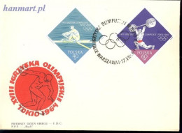 Delcampe - Poland 1964 Mi 1514-1521 Fi 1366-1373 FDC (FDC ZE4 PLD1514-1521) - Boxe