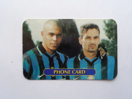 Delcampe - 1997 SCHEDA TELEFONICA PHONE CARD 10 UNITS (RONALDO/R. BAGGIO) INTER - Sport