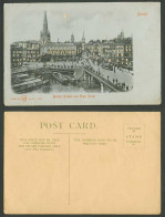 Delcampe - Hold To The Light, Bristol Bridge And High Street Scene, TRAM Boats Old Postcard - Halt Gegen Das Licht/Durchscheink.