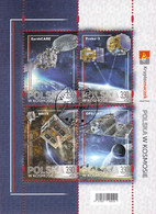 Delcampe - M 2022.12.06. Poland In Space - Used Minisheet - Oblitérés