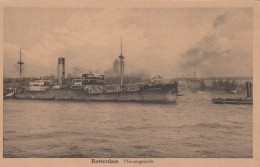 Delcampe - Nederland Rotterdam Zuid Holland Havengezicht Real Photo #SCV778 - Dampfer
