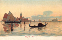 Delcampe - Italy Venice Venezia Panorama Fishing Boats Vintage Postcard - Welt