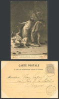 Delcampe - Actors Actress Lyre Musical Instrument Awaking The Rhapsode 1903 Old UB Postcard - Schauspieler