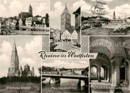 Delcampe - Rheine Altstadt Markt Schwimmbad St Antonius Basilika Alte Und Neue Emsbruecke V - Rheine