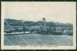 Delcampe - Trieste Città Battello Cartolina KV1779 - Trieste (Triest)