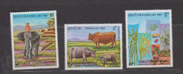 Delcampe - 1975-LAOS- N°514/516** 80ième ANNIVERSAIRE DE L'INDEPEDANCE - Laos